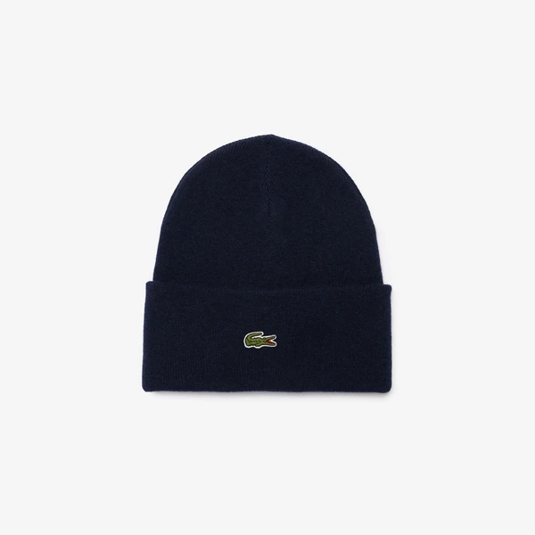 Шерстяная шапка Lacoste унисекс, синий, арт. RB9825