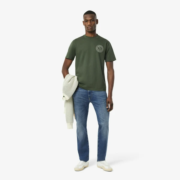 Мужские джинсы Lacoste приталенного кроя, синий, арт. HH5019