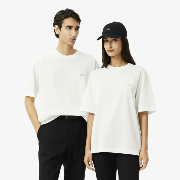 Футболка Lacoste свободного кроя, белый, арт. TH7744
