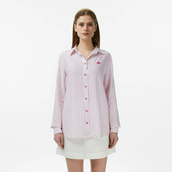 Женская рубашка Lacoste CF0509, розовый, арт. CF0509