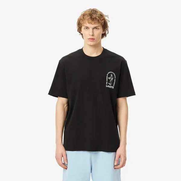 Мужская футболка Lacoste TH1433, черный, арт. TH1433