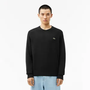 Мужской шерстяной свитер Lacoste, черный, арт. AH2916