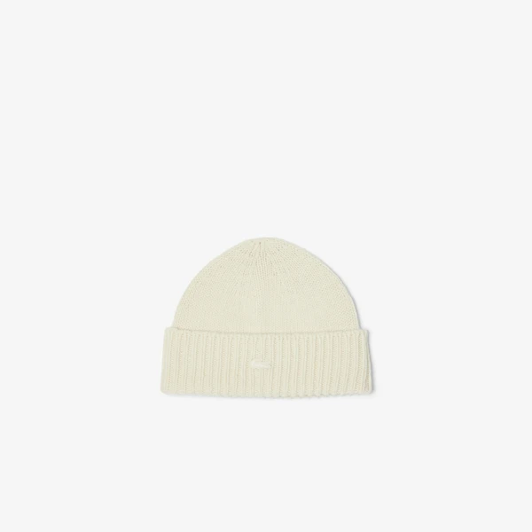 Вязаная шапка Lacoste, белый, арт. RB4163