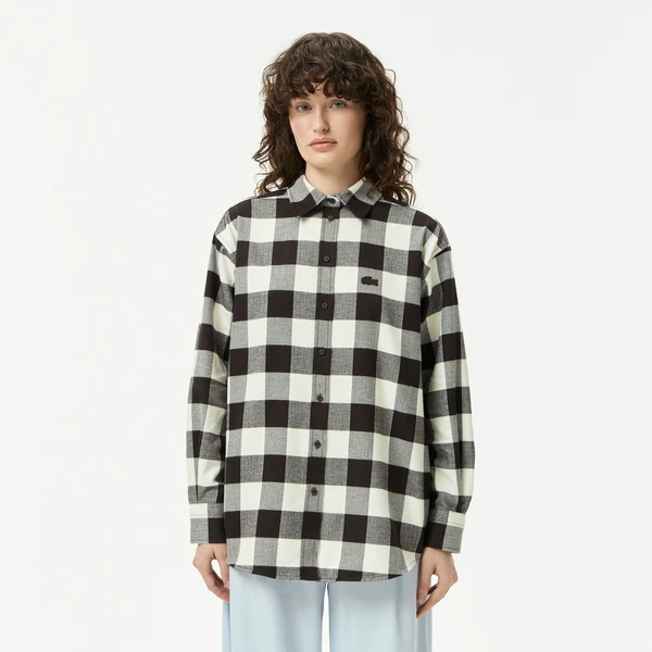 Женская рубашка Lacoste, коричневый, арт. CF2640