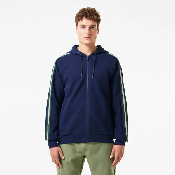 Толстовка Lacoste с капюшоном на молнии, синий, арт. SH2509R
