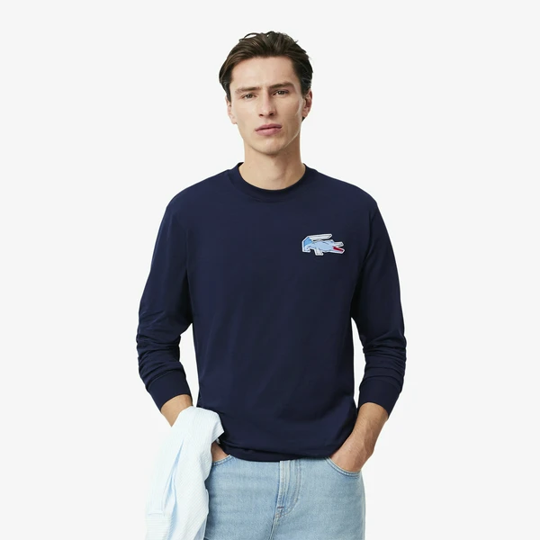 Футболка Lacoste TH3586, синий, арт. TH3586