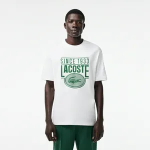 Мужская футболка Lacoste стандартного кроя, белый, арт. TH7315