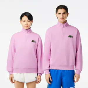 Толстовка Lacoste унисекс свободного кроя, розовый, арт. SH0069