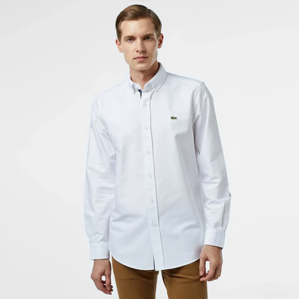 Рубашка Lacoste приталенного кроя, белый, арт. CH2560