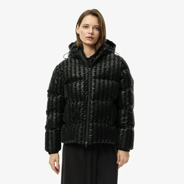 Женский короткий пуховик Lacoste, черный, арт. BF2604R