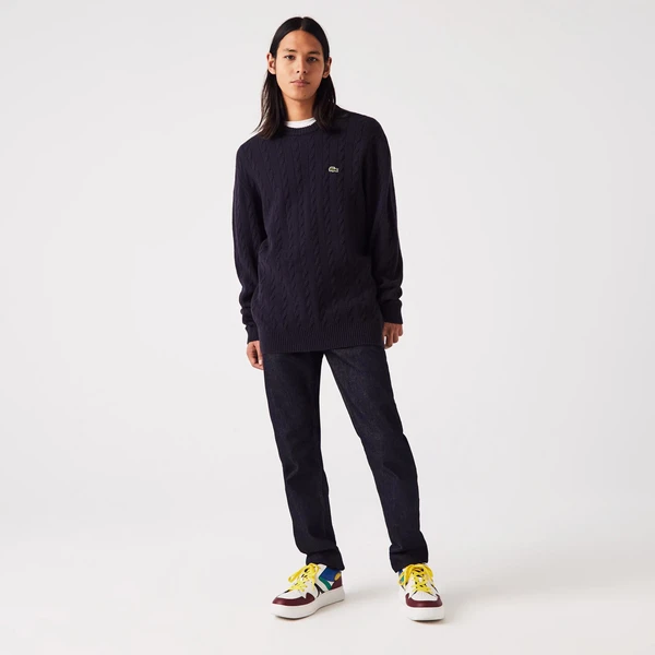 Мужской свитер Lacoste, синий, арт. AH0516