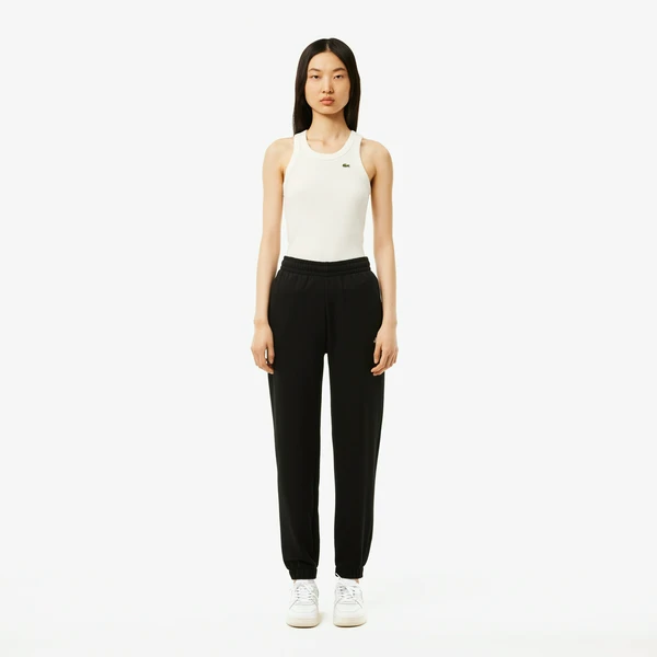 Женские флисовые спортивные брюки Lacoste, черный, арт. XF2566