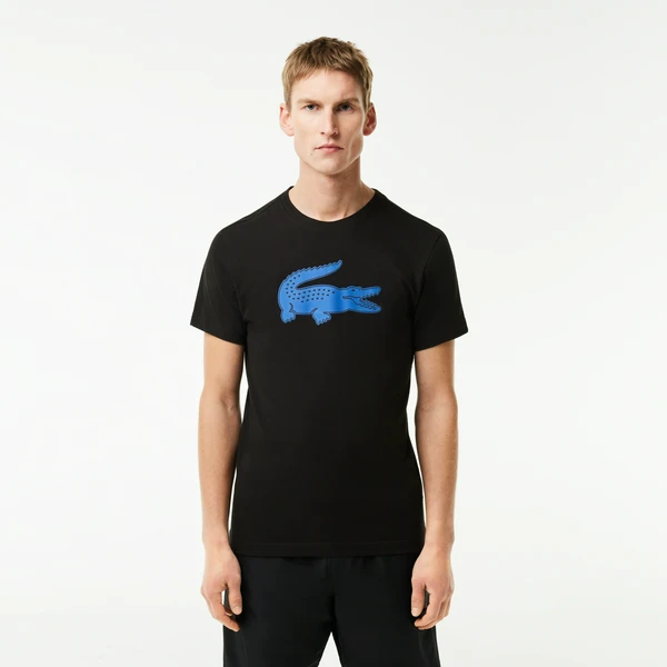 Футболка Lacoste с принтом, черный, арт. TH2042