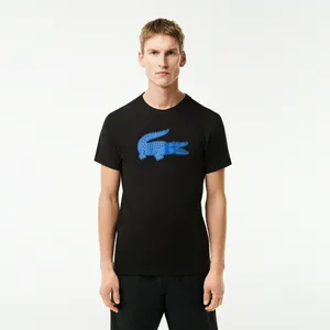 Футболка Lacoste с принтом, черный, арт. TH2042