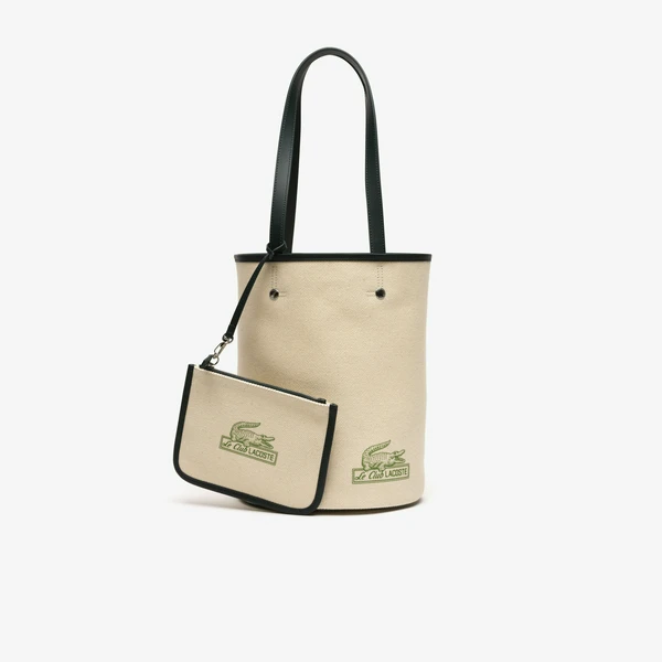 Сумка-ведро Lacoste со съёмным кошельком, бежевый, арт. NF4186TD