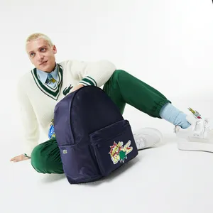 Рюкзак Lacoste с комиксным принтом, синий, арт. NH4054HN