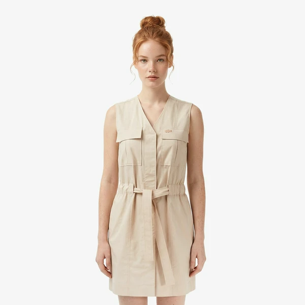 Платье женское Lacoste, бежевый, арт. EF0638