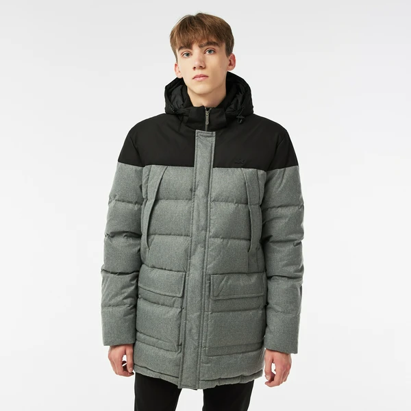 Мужская утепленная куртка Lacoste, серый, арт. BH2310R