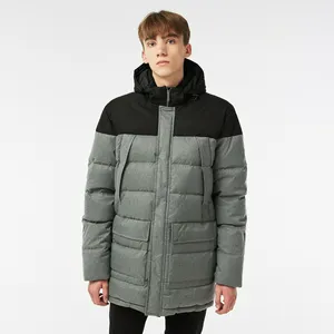 Мужская утепленная куртка Lacoste, серый, арт. BH2310R