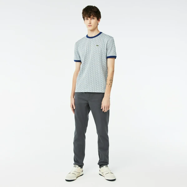 Мужские брюки Lacoste приталенного кроя, серый, арт. HH2338
