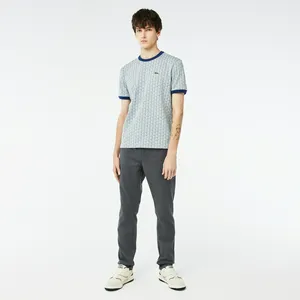 Мужские брюки Lacoste приталенного кроя, серый, арт. HH2338
