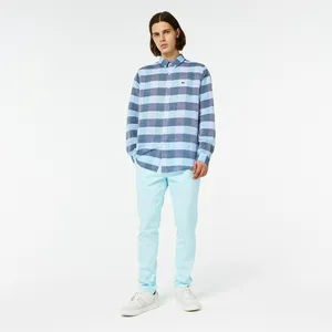 Брюки Lacoste приталенного кроя, голубой, арт. HH0311