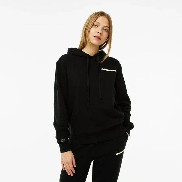 Худи женское Lacoste свободного кроя, черный, арт. SF5502
