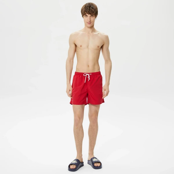 Мужские купальные шорты Lacoste, красный, арт. MH0307