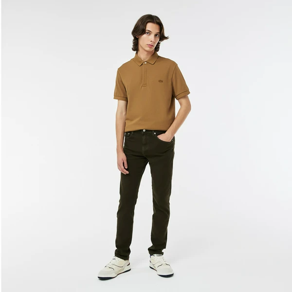 Джинсы Lacoste приталенные, коричневый, арт. HH2281