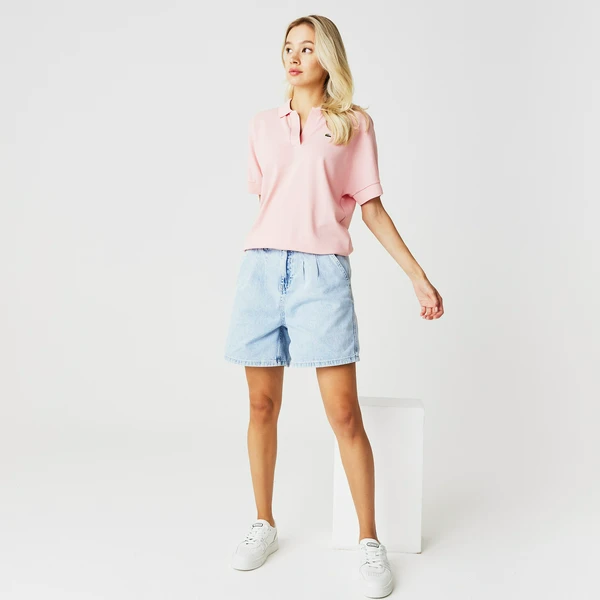 Шорты Lacoste свободного кроя, голубой, арт. FF0307