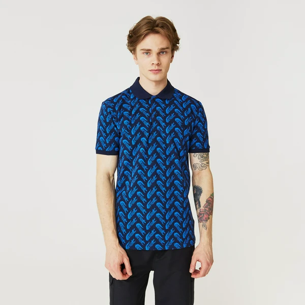 Мужское поло Lacoste, синий, арт. PH0335