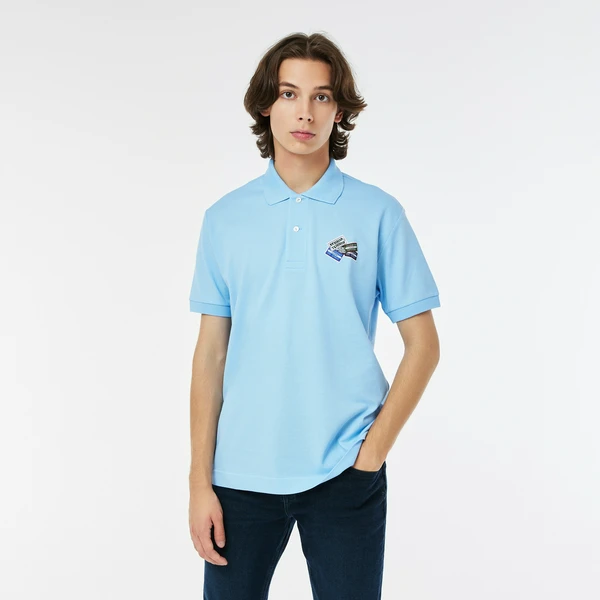 Поло Lacoste L.12.12, голубой, арт. PH2052