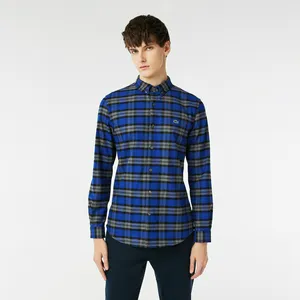 Рубашка мужская Lacoste клетчатая, черный, арт. CH2338R
