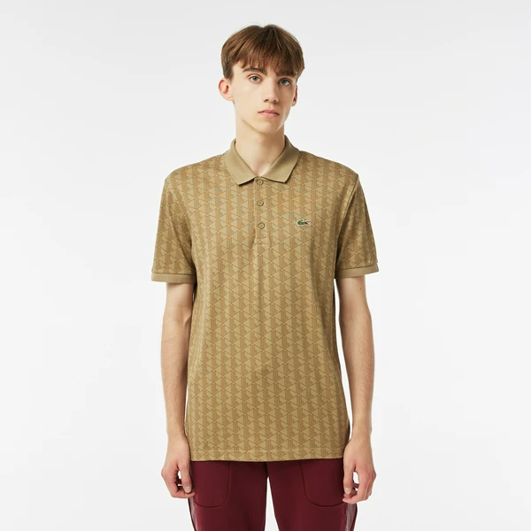 Поло мужское Lacoste приталенного кроя, бежевый, арт. PH2410