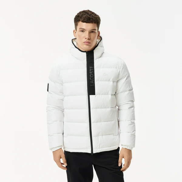 Мужская стеганая куртка Lacoste, белый, арт. BH2348