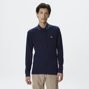 Поло Lacoste приталенное, синий, арт. PH2404