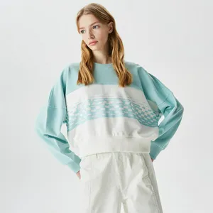 Толстовка женская Lacoste укороченная, зеленый, арт. SF0316