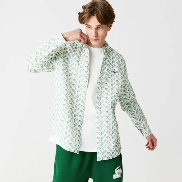 Рубашка Lacoste стандартного кроя, белый, арт. CH0315