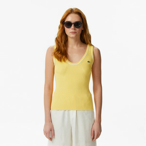 Женский топ Lacoste, желтый, арт. AF0675