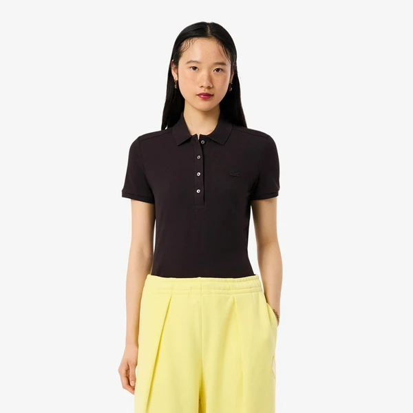 Поло женское Lacoste, коричневый, арт. PF5462