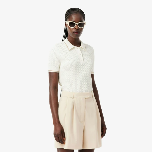 Свитер-поло Lacoste, белый, арт. AF0972