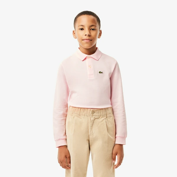 Поло Lacoste детское, розовый, арт. PJ8915