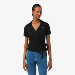 Поло женское Lacoste, черный, арт. PF9906