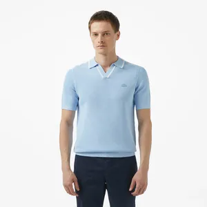 Поло Lacoste вязаное, голубой, арт. AH0504R