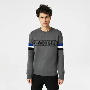 Свитер Lacoste из смеси хлопка и вискозы, серый, арт. AH2422