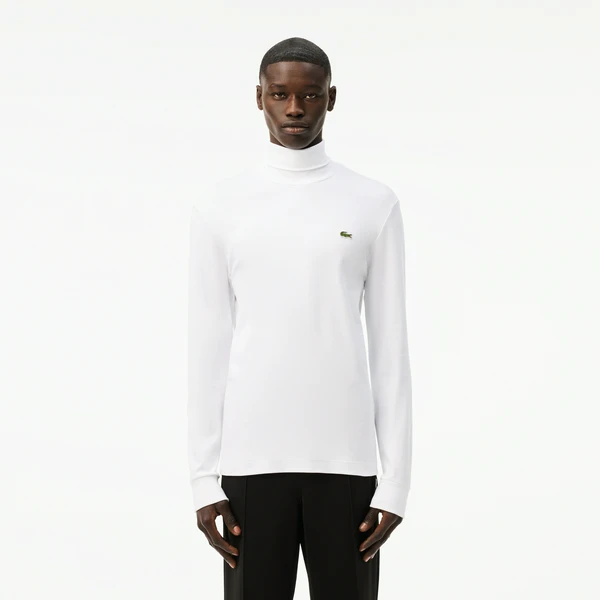 Лонгслив Lacoste с высоким воротом, белый, арт. UH2828
