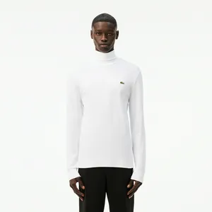 Лонгслив Lacoste с высоким воротом, белый, арт. UH2828