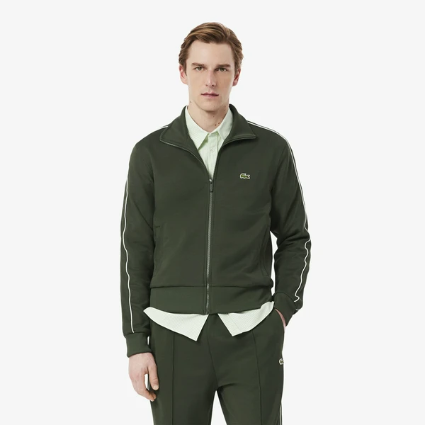 Толстовка Lacoste на молнии, хаки, арт. SH1457