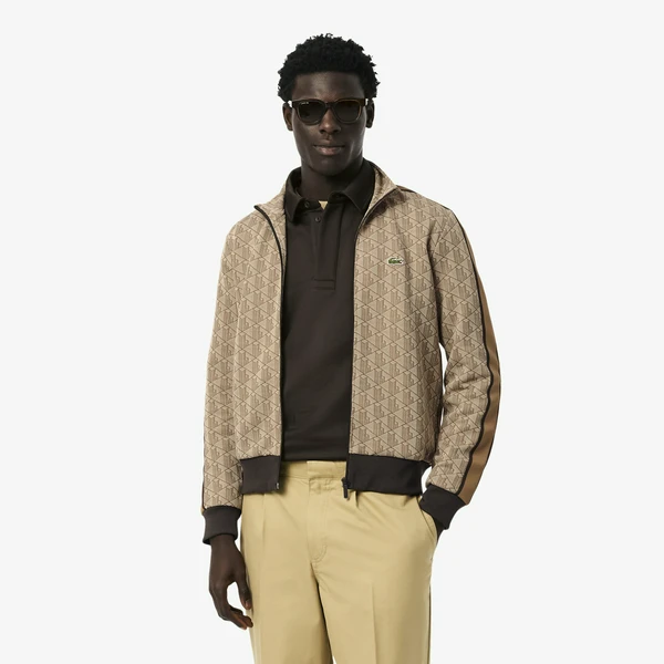 Толстовка Lacoste PARIS жаккардовая, коричневый, арт. SH1368