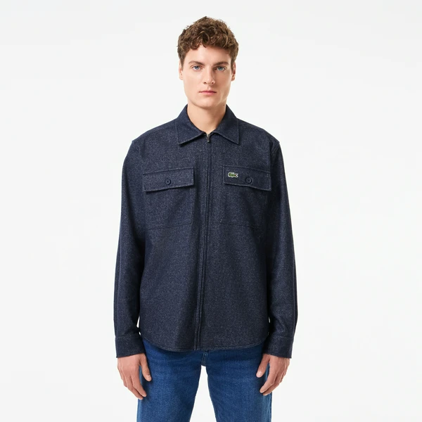 Рубашка Lacoste с нагрудными карманами, синий, арт. CH2551